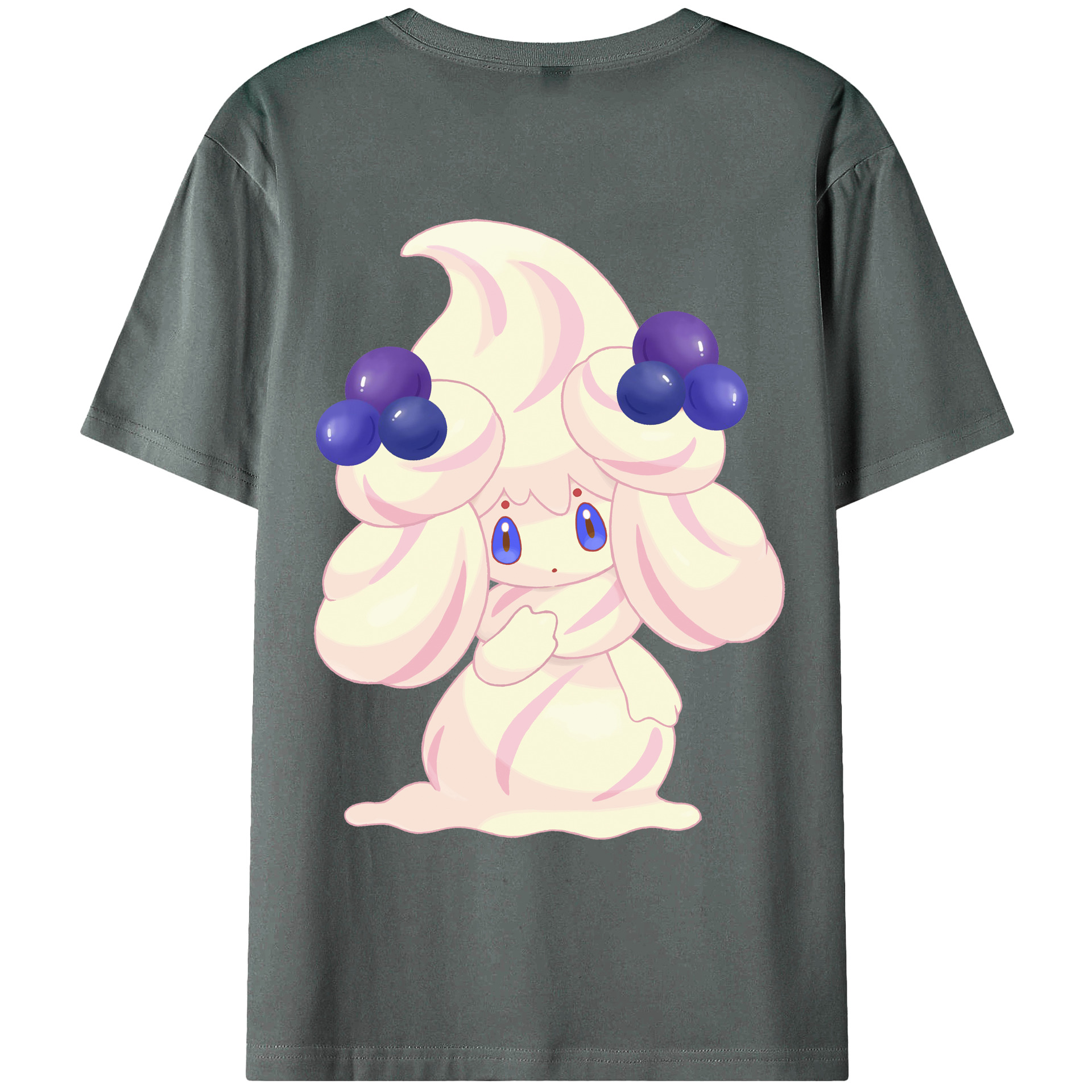 （画像用） ポケットモンスター Pokémon 綿100％ メンズ半袖Tシャツ（バックプリント） 通気性